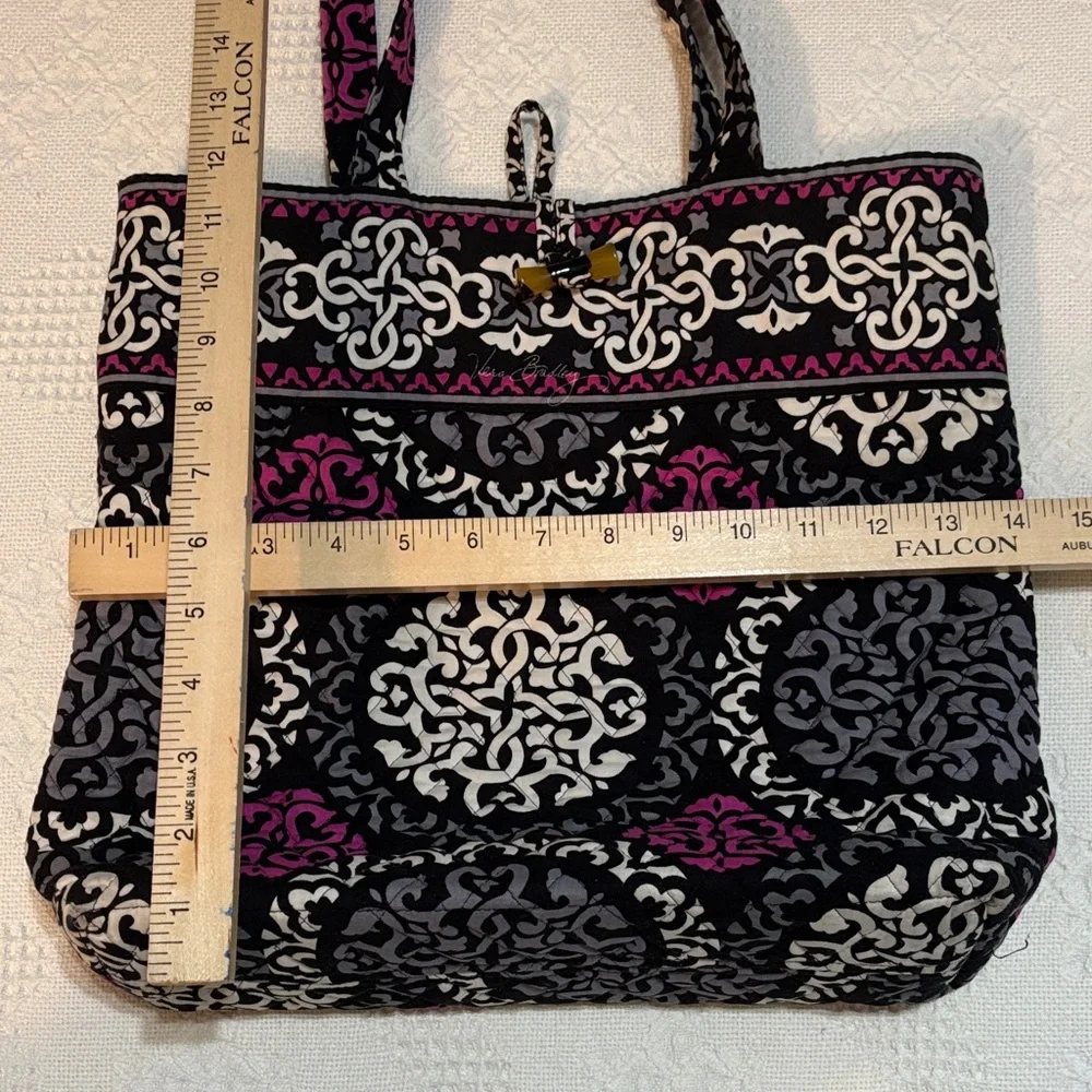 Vera Bradley Canterberry Magenta Toggle Tote/Turnlock Wallet Set